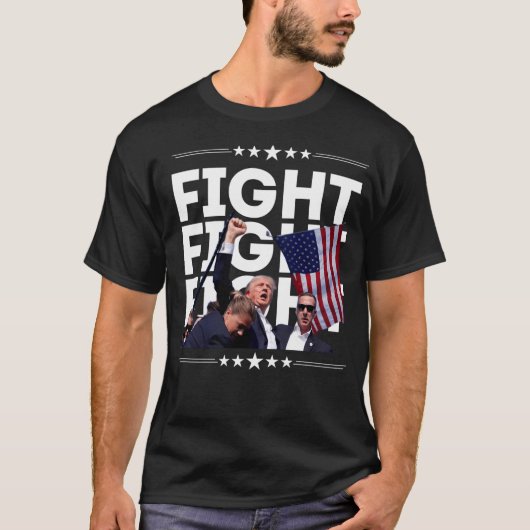 Zwarte Maga kleding T-shirt (Voorkant)