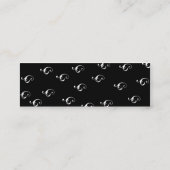 Zwarte Magere Longlinebra - Mini Visitekaartje (Achterkant)