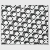 zwarte magie cadeaupapier (Vlak)