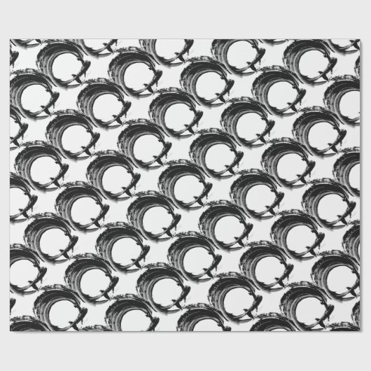 zwarte magie cadeaupapier (Vlak)