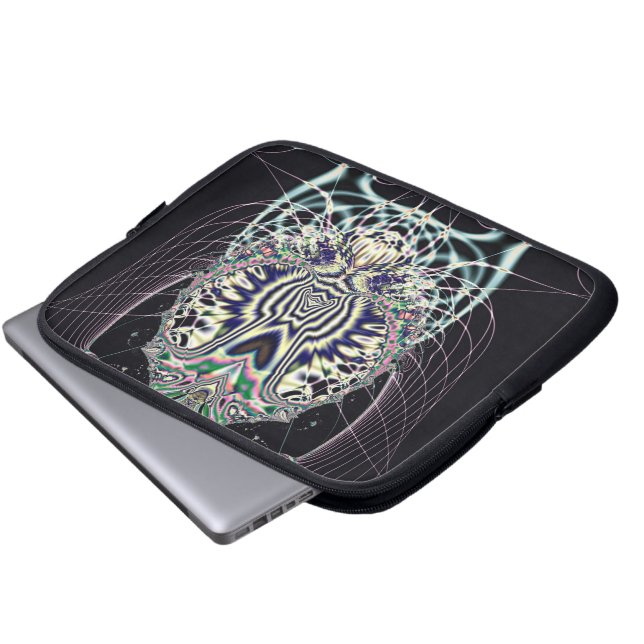 Zwarte Magie Laptop Sleeve (Voorkant onderkant)