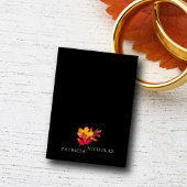 Zwarte magie ontmoet rustieke gouden herfstbruilof kaart