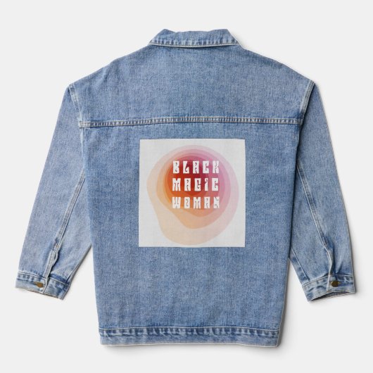 Zwarte Magie Vrouw Denim Jacket (Achterkant)