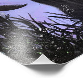 Zwarte magische print foto afdruk (Hoek)