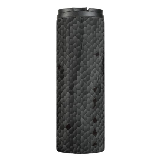 Zwarte Mamba in afbeelding, Art Prints Thermosbeker (Achterkant)