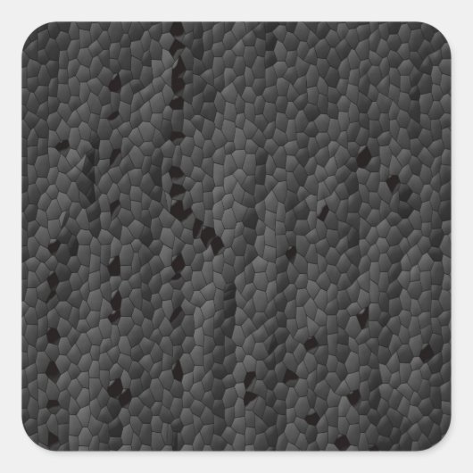 Zwarte Mamba in afbeelding, Art Vierkante Sticker (Voorkant)