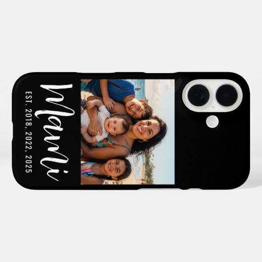 Zwarte Mami Vastgestelde Script Foto Case-Mate iPhone Case (Achterkant (horizontaal))