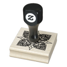 Zwarte Mandala Embleem Shamrock