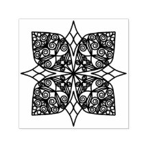 Zwarte Mandala Embleem Shamrock