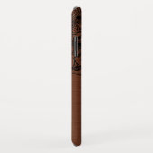 Zwarte mandala metalen koperen achtergrond Case-Mate iPhone case (Achterkant/rechts)