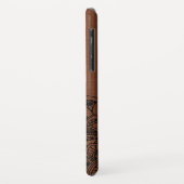 Zwarte mandala metalen koperen achtergrond Case-Mate iPhone case (Achterkant/links)