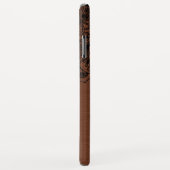 Zwarte mandala op metalen koperen achtergrond Case-Mate iPhone case (Achterkant/rechts)