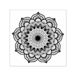Zwarte Mandala Zelfinktende Stempel