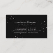 Zwarte manicure Poolse Spa Nail Salon Visitekaartje (Achterkant)