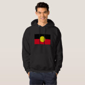 zwarte mannen hoodie (Voorkant volledig)