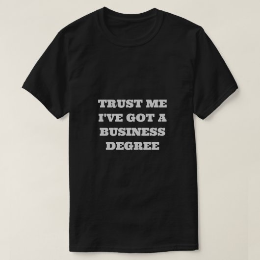Zwarte Mannen Trust Me T-shirt (Design voorkant)