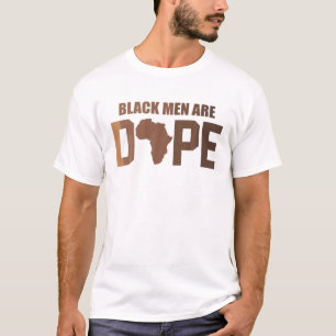 Zwarte Mannen zijn Dope Melanin King Pap Vader Vad T-shirt