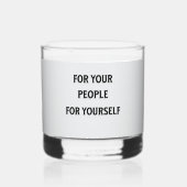 Zwarte Man's Gift Set Whiskey Glass Whisky Glas (Achterkant)