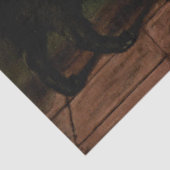 Zwarte Manx en Siamese kat Ephemera Decoupage Tissuepapier (Detail)