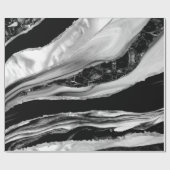 Zwarte marbles en moeder van Pearl Cadeaupapier (Vlak)