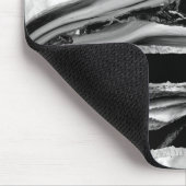 Zwarte marbles en moeder van Pearl Muismat (Hoek)