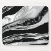 Zwarte marbles en moeder van Pearl Muismat (Voorkant)