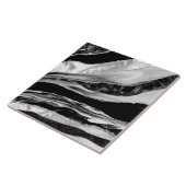 Zwarte marbles en moeder van Pearl Tegeltje (Zijkant)