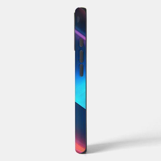 Zwarte marine donkerkobaltblauw abstract Case-Mate iPhone case (Achterkant / Links)