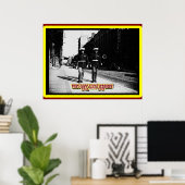 ZWARTE MARINES IN 1943 HARLEM NEW YORK 1943 POSTER (Thuiskantoor)