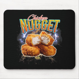 Zwarte Markt Rap Grappige Kipnugget Vintage 90s  Muismat