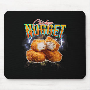 Zwarte Markt Rap Grappige Kipnugget Vintage 90s Muismat