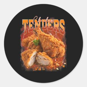 Zwarte Markt Rap Vintage Jaren 90 Kippen Tenders G Ronde Sticker