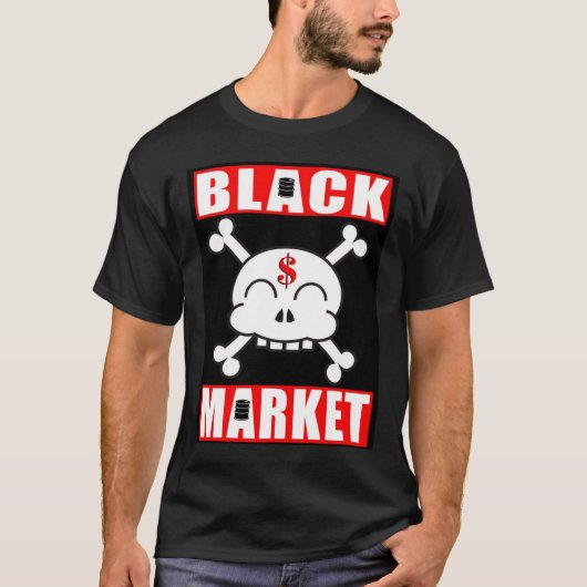 ZWARTE MARKT T-SHIRT (Voorkant)