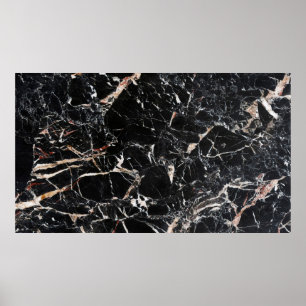 Zwarte marmer, abstracte achtergrond poster