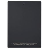 Zwarte marmer Agate Klembord (Achterkant)