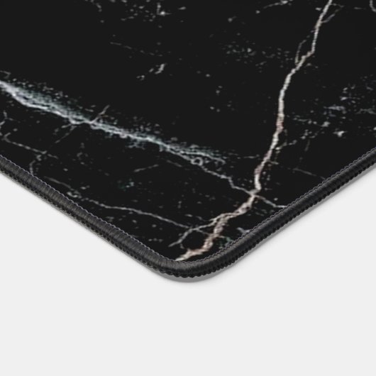 zwarte marmer bureaumat (Hoek)