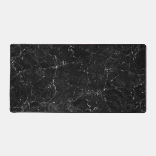 Zwarte marmer bureaumat (Voorkant)