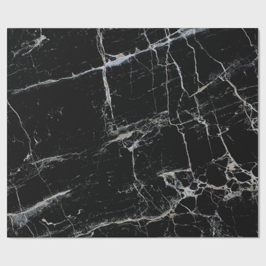 zwarte marmer cadeaupapier (Vlak)