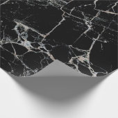 zwarte marmer cadeaupapier (Hoek)