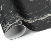 zwarte marmer cadeaupapier (Rol Hoek)