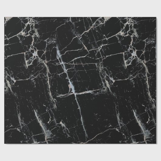 zwarte marmer cadeaupapier (Vlak)