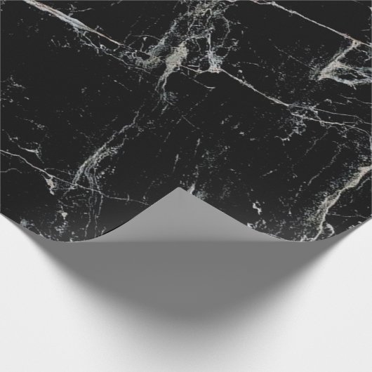 zwarte marmer cadeaupapier (Hoek)