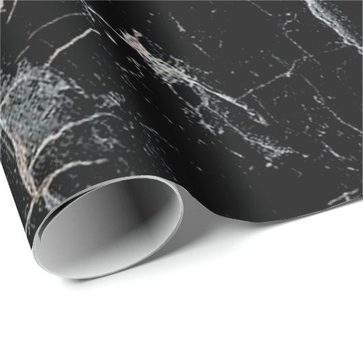 zwarte marmer cadeaupapier (Rol Hoek)