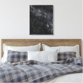 Zwarte marmer canvas afdruk (Insitu (Slaapkamer))