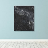 Zwarte marmer canvas afdruk (Insitu (Houten vloer))