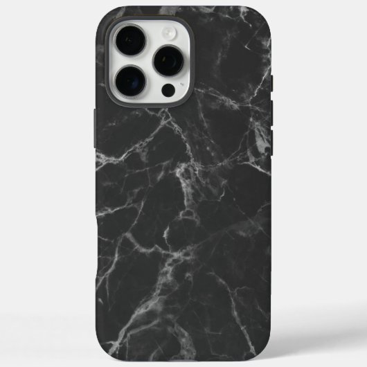 Zwarte marmer Case-Mate iPhone case (Achterkant)