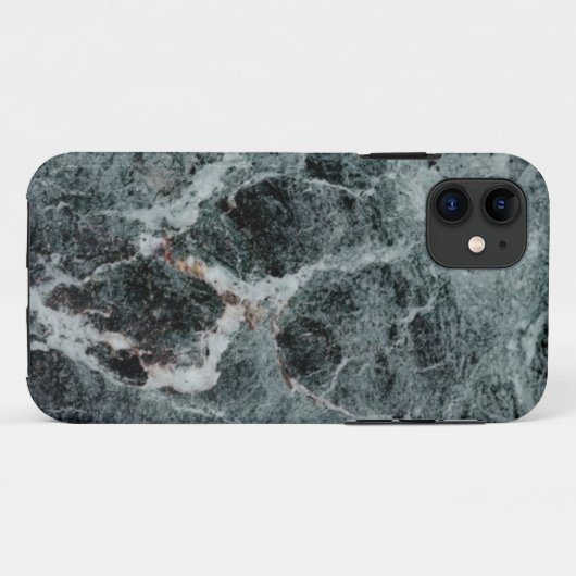 Zwarte marmer Case-Mate iPhone case (Achterkant (horizontaal))