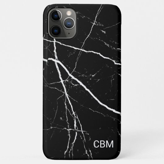 Zwarte Marmer Case-Mate iPhone Case (Achterkant)