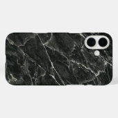 Zwarte marmer Case-Mate iPhone case (Achterkant (horizontaal))