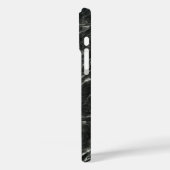 Zwarte marmer Case-Mate iPhone case (Achterkant / Links)